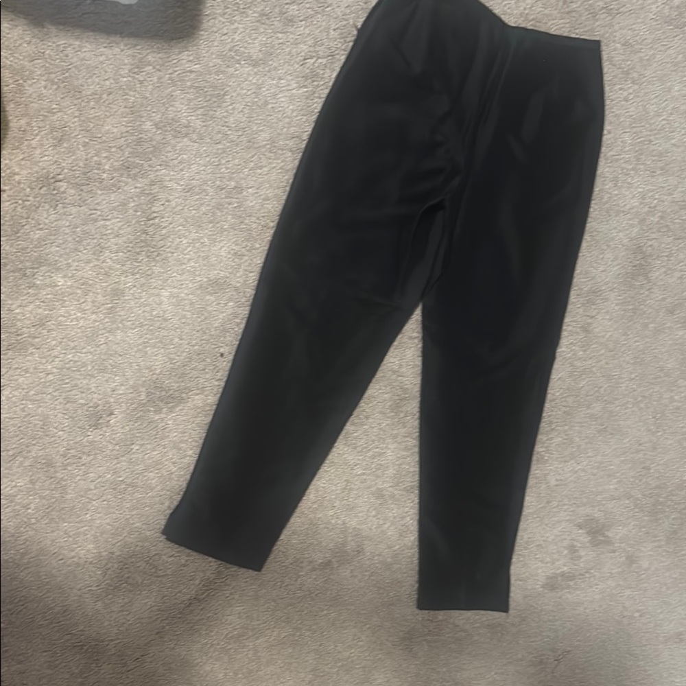 Shimmery Black Straight Leg Women's Pants